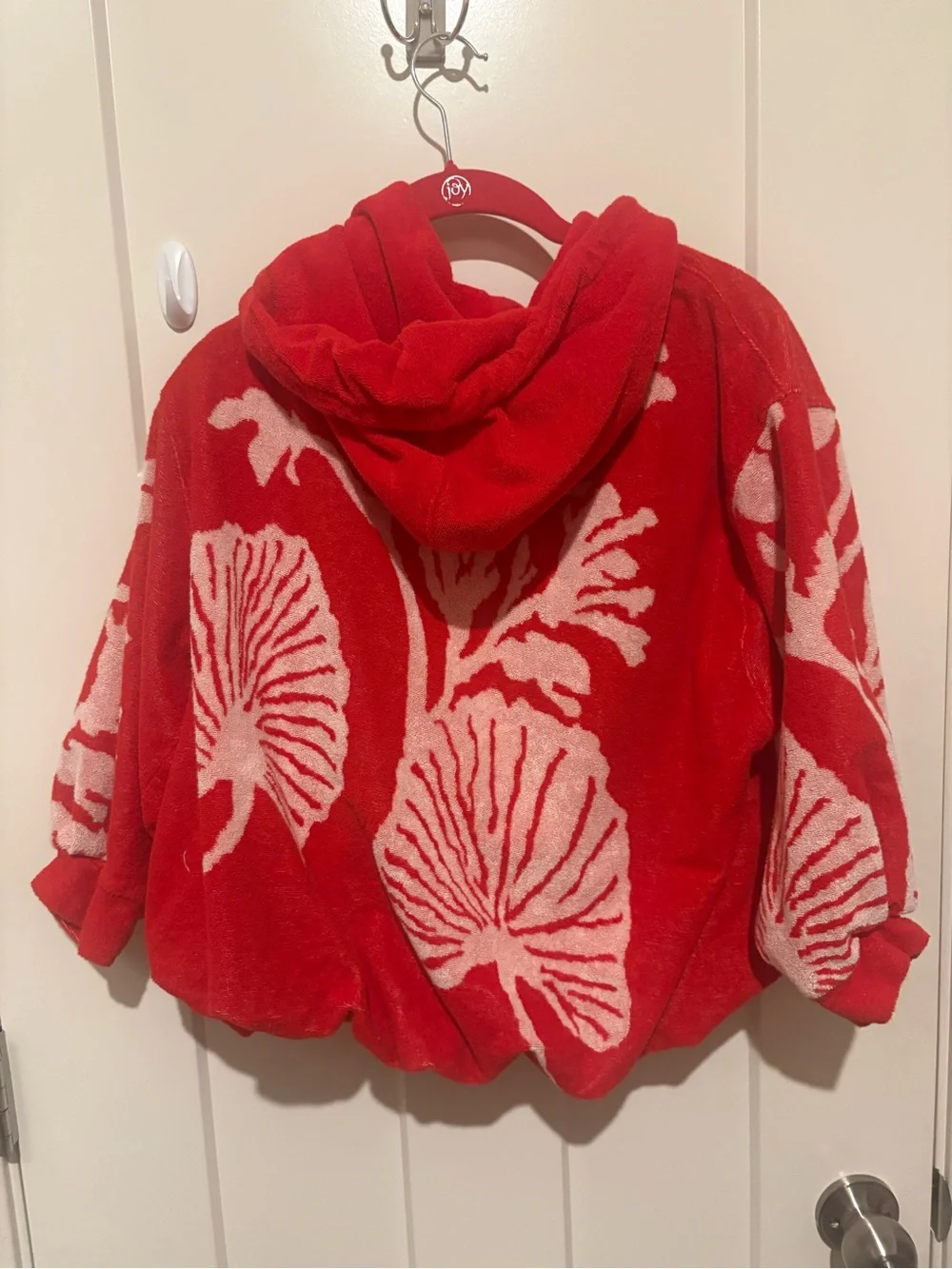 Free People Shell Baby Hoodie XS Cherry Combo NWT